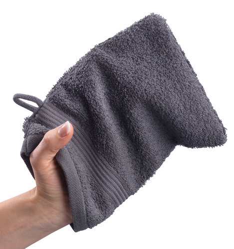 Wash glove KARLSTAD 15x20 dark grey
