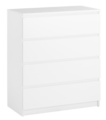Kommode TANGBJERG 4 Schubladen weiß JYSK