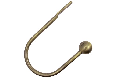 Hold-back BALL pack of 2 antique brass