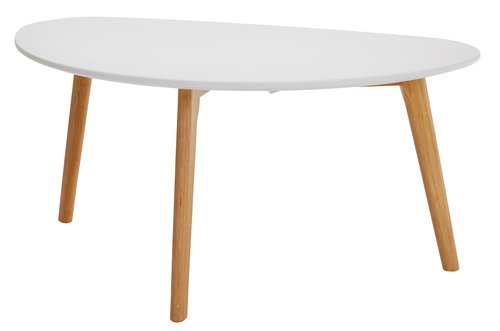 Mesa de centro LEJRE 48x85 branco/carvalho