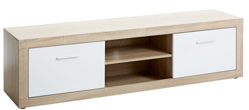 TV bench FAVRBO oak/white