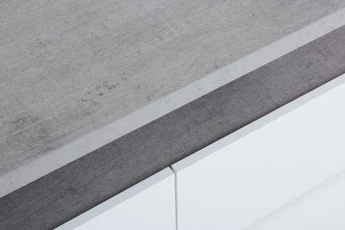 TV-asztal TOFTLUND fehér/beton