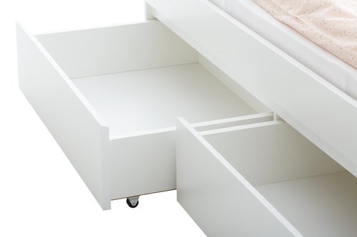 Bed frame LIMFJORDEN SKG 180x200 excl. slats white