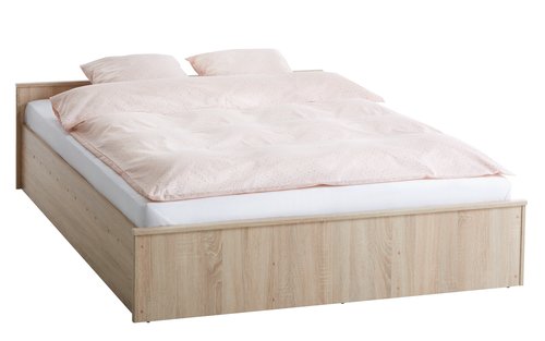 Ліжко EVETOFTE 140x200см дуб