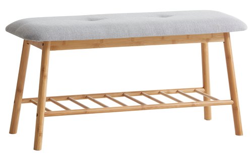 Bench VANDSTED grey/bamboo