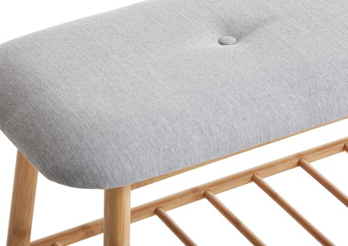 Bench VANDSTED grey/bamboo