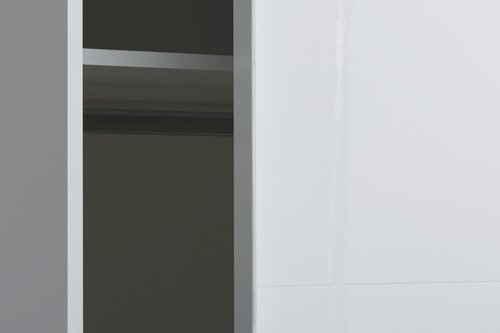 Garderobeskab TARP 120x201 højglans/hvid