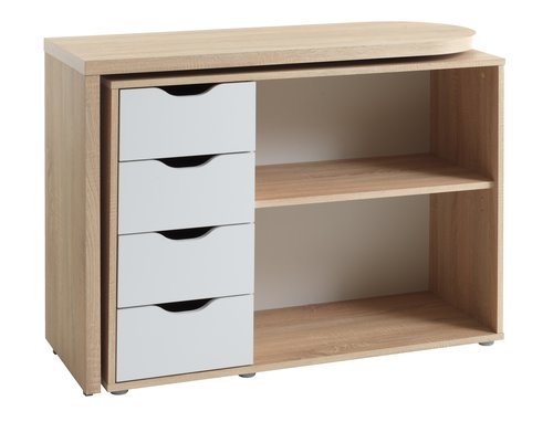 Bureau LANGAGER 41-107x107-165 chêne clair