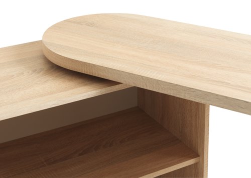 Desk LANGAGER 41-107x107-165 light oak