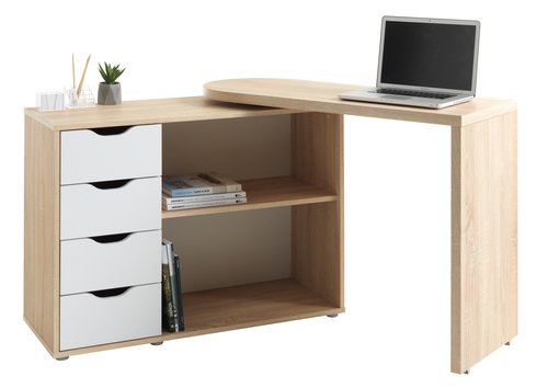 Bureau LANGAGER 41-107x107-165 chêne clair