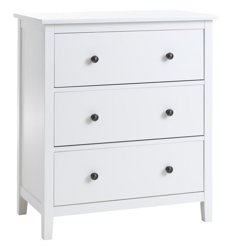 Commode NORDBY 3 lades wit