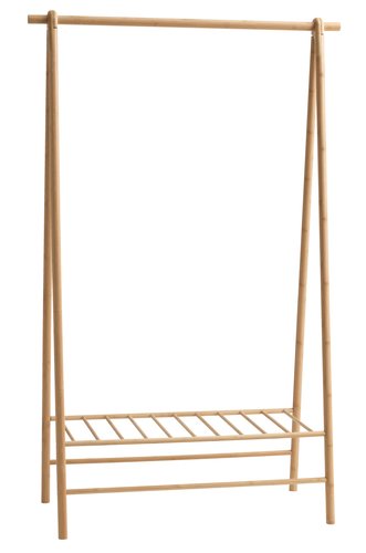Clothes rail VANDSTED 1 shelf bamboo