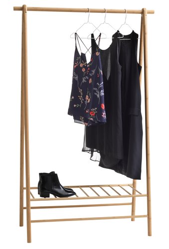 Clothes rail VANDSTED 1 shelf bamboo