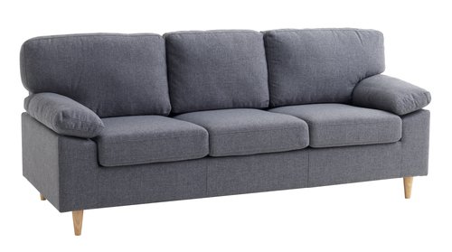 Soffa GEDVED 3-sits grå