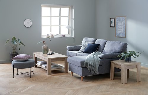Sofa GEDVED chaise longue grey