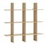 Wall shelf KVISSEL 3 shelves bamboo | JYSK