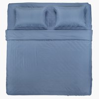 Completo lenzuola CATERINA Micro 240x280 cm blu