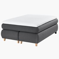 Boxspringbett 140x200cm GOLD C45 grau-41