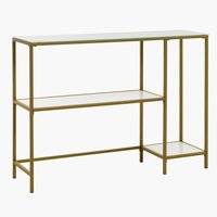 Console table PANDRUP 30x110 white/gold