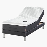 Elevationsseng 90x210 GOLD E40 latex Grå-40