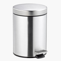 Balde lixo c/pedal MEDLE 5L aço