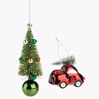 Kerstboomversieringen | Kat/hond auto hanger 2D kerst ambachten decor - Kerstknutseldecor voor kerstfeestartikelen, thuis, kantoren
