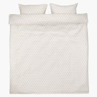 Parure de lit Flanelle TRINE 240x220 beige