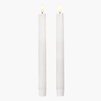 LED taper candle CALLE H25cm pack of 2