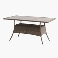 Table de jardin STRIB l84xL150 naturel