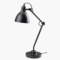 Lámpara de mesa PATRIK Ø14xA45 cm negro