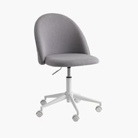 Крісло офісне KOKKEDAL сірий/білий