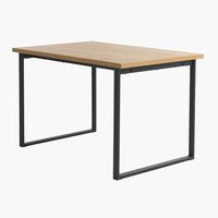 Jedálenský stôl AABENRAA 80x120 dub/čierna
