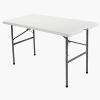 Skladací stôl HOLMEN Š60xD121 biela