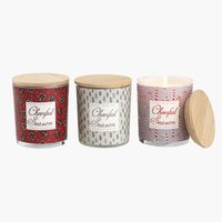 Scented candle ANHYDRIT D7xH8cm asst.