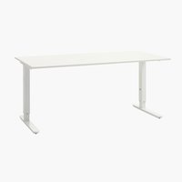 Állítható magasságú asztal STAVANGER 80x160 fehér