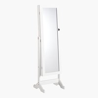 Miroir avec placard MALLING 145x42 blanc