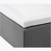 Jersey Kuvertlagen 90x200x6-10cm hvid