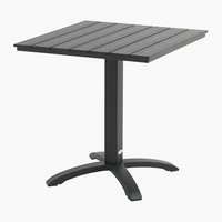 Table bistrot HOBRO l70xL70 noir