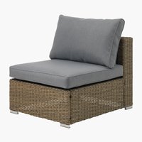 Lounge garnitura DALL centralni modul siva