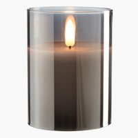 LED-свічка KLAUS д.8см в.10см сірий