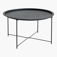 Tavolino RANDERUP Ø75 cm nero