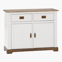 Aparador WIEN 2 portas branco/castanho