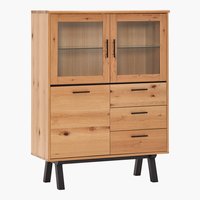 Vitrine NEW YORK 3+3 carvalho/preto