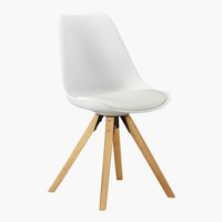 Cadeira jantar BLOKHUS branco/natural