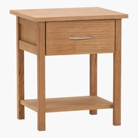 Mesa cabeceira OLSKER 1 gaveta carvalho