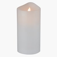 Pillar candle AUGUSTIN D10xH20cm w/LED