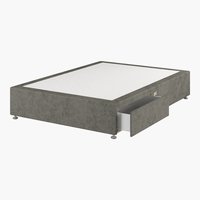 Divan base GOLD D10 2 Drawer Small double Grey-50
