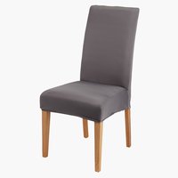 Housse chaise SVALEURT 37x68x43 gris