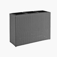 Floreira FLORA L31xC84xA61 cinzento