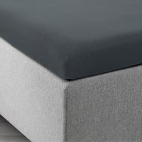 Lenuolo per topper Jersey 160x200x6-10 cm grigio